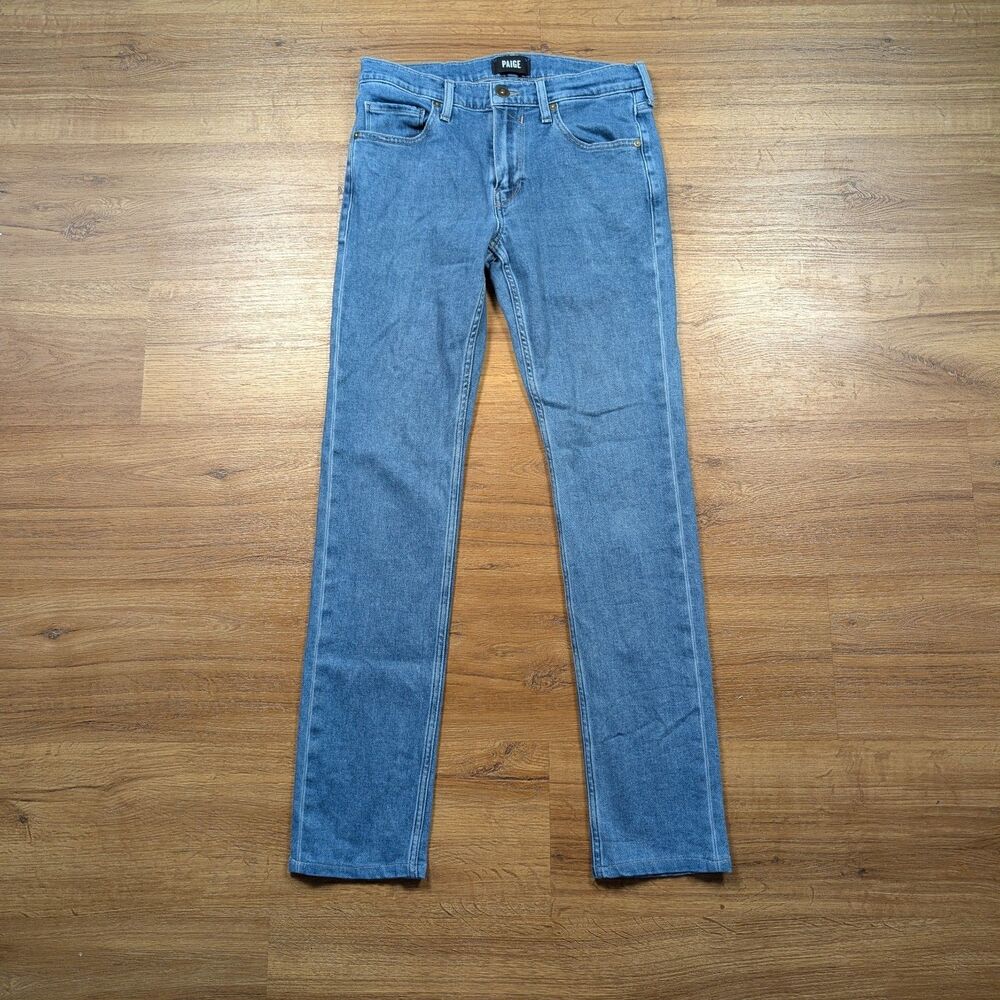 PAIGE Lennox Slim Fit Jeans Men’s 29x31 Medium Wash Stretch Denim Casual